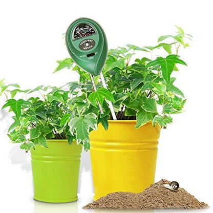 3-in-1 Soil pH Meter: Sunlight Tester, Moisture Sensor & pH Monitor for Garden Flowers - Acidity & Humidity Detector