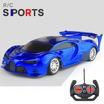 1/18 Scale RC Sports Car with LED Light - 2.4G Radio Remote Control, High-Speed Drifting Vehicle, Racing Toy for Boys and Girls