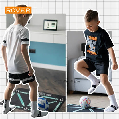 Football Training Mat - Durable, Non-Slip, Foldable Mat for Kids and Adults, Indoor and Outdoor Dribble Training Equipment