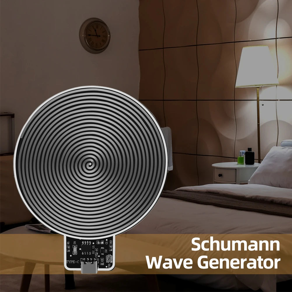 7.83Hz Schumann Resonances Generator - Ultra-Low Frequency Pulse Wave Type-C Audio Resonator for Home and Office