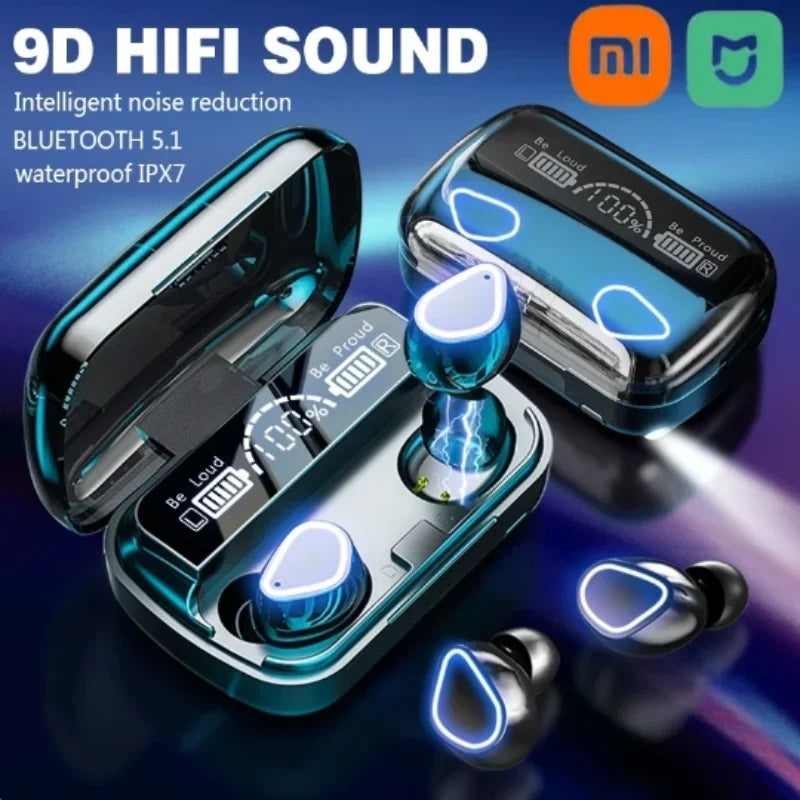 Original M10 Bluetooth Wireless Headphones - Sports Stereo Earpods with Noise Canceling, Microphone, and Speaker for Gamers