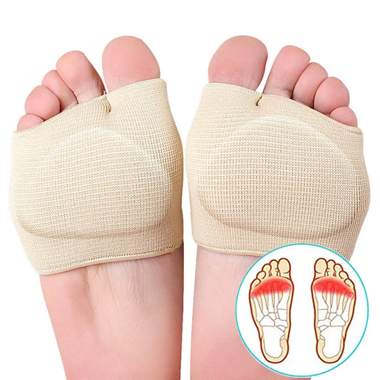 Silicone Metatarsal Pads & Toe Separator: Pain Relief Foot Care Tool for Forefoot Socks, Bunion Orthotics & Hallux Valgus Corrector