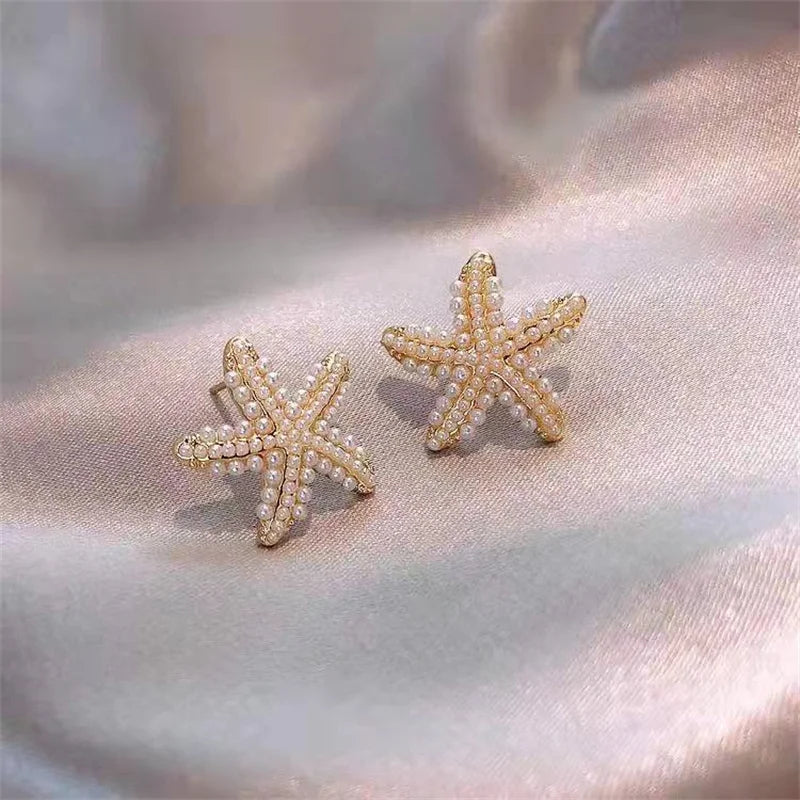 New Starfish Earrings for Women – Temperament Design, Exquisite and Comfortable for Sleeping, Perfect Party Gifts and Fashion Jewelry