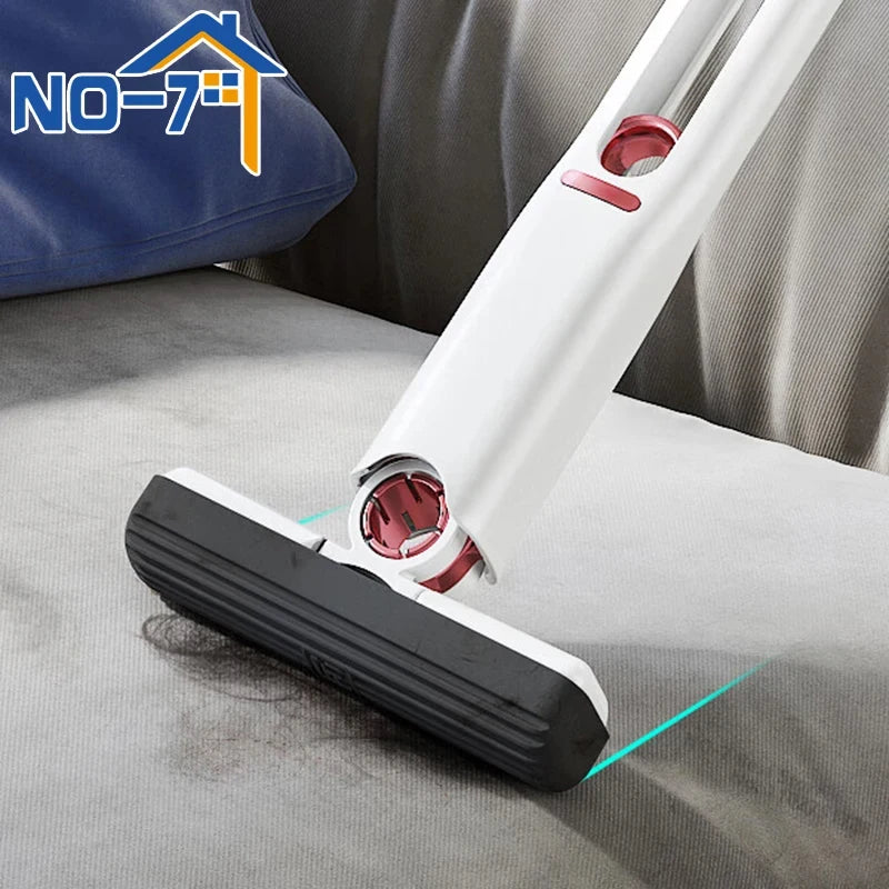 Mini Squeeze Mop - Powerful Folding Home Cleaning Tool with Self-Squeezing Feature for Floors, Desks, Windows, and Cars