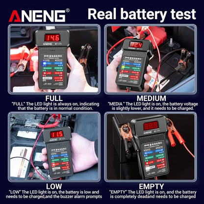 ANENG BT-171 12V Multifunctional Battery Tester - LED Reverse Display Screen, Auto Repair Industry Detection, Electrician Tool