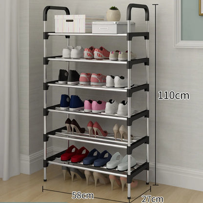 Simple Multi-Layer Shoe Rack – Dustproof Household Doorstep Shoe Cabinet – Space-Saving Storage for Living Room – Easy Assembly