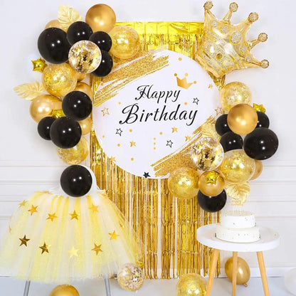 30Pcs 12 Inch Metallic Gold and Pearl White Balloons - Gold Confetti Balloons for Birthday and Wedding Party Decorations