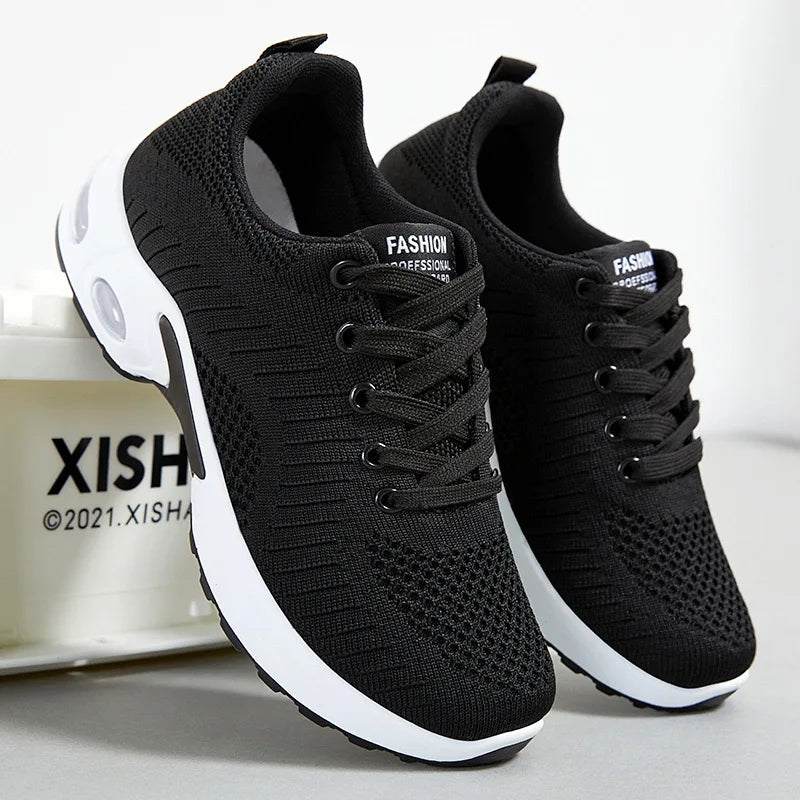 Spring Women's Large Size Running Shoes – Casual Air Cushion Sports Sneakers