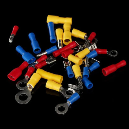 Assorted Electrical Wire Connector Kit: 480/300/280PCS Insulated Cable Crimp Spade Butt Ring Fork Terminals