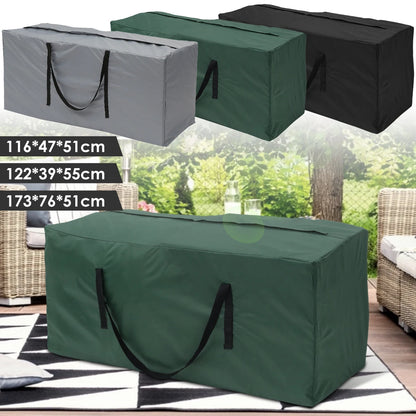 Large Capacity Cushion Storage Bag - Waterproof, Dustproof Furniture Protector for Outdoor Garden and Christmas Tree Organizer