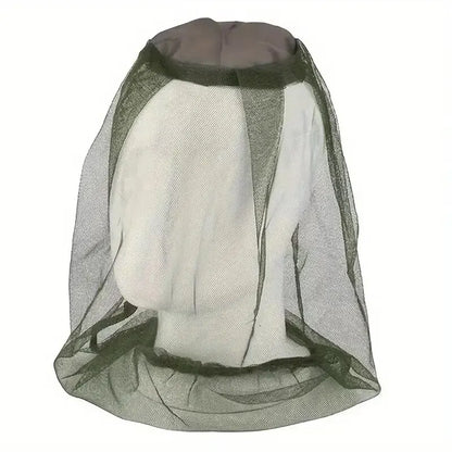 Outdoor Mosquito Head Mesh Nets: Insect-Proof Gardening Hat for Hiking, Camping, Fishing