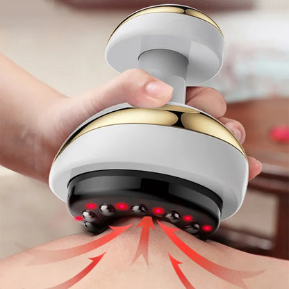 Experience Ultimate Relaxation with Home Electric Guasha Scraping Massage Cupping - Body Massager with Vacuum Cans, Suction Cup, Heating, and Fat Burner, Your Anti-Cellulite Solution