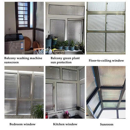 Home Window Sun Shade Film: Aluminum Foil Insulation for Anti-UV Sun Protection - Sunshine Room Protector