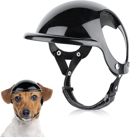 ATUBAN Small Pet Dog Helmet: Motorcycle Dog Hard Hat with Ear Hole - Multi-Sport Outdoor Bike Doggy Cap for Dogs and Cats