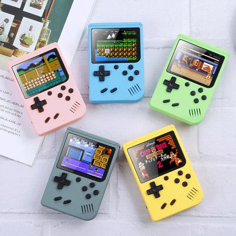 Retro Portable Mini Handheld Video Game Console - 8 Bit 3.0 Inch Color LCD - Built-in 500 Games - Kids Color Game Player