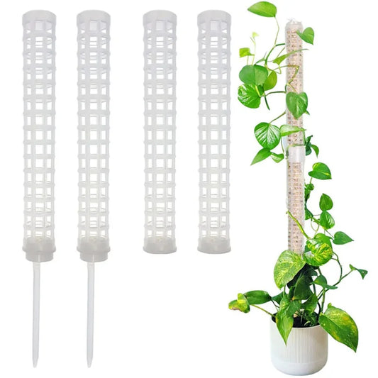 Green Dill Vine Garden Accessories - Plant Climbing Frame Trellis Supporting Stick Plastic Moss Pole for Indoor Plant Pot Stand