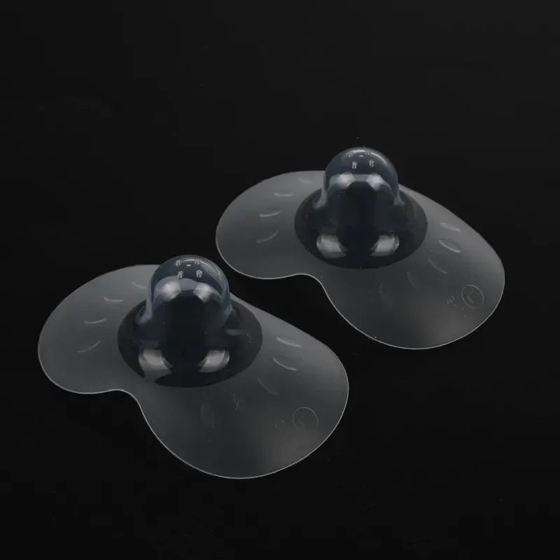 2Pcs Silicone Nipple Protectors: Breastfeeding Shields for Mothers - Protection Cover with Clear Carrying Case