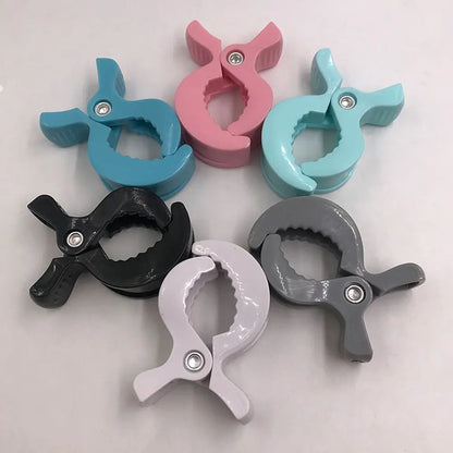 2pcs Alligator Clip Baby Stroller Clamps | Portable Pram Pegs for Stroller Hooks & Car Seats | Toddler Baby Stroller Accessories