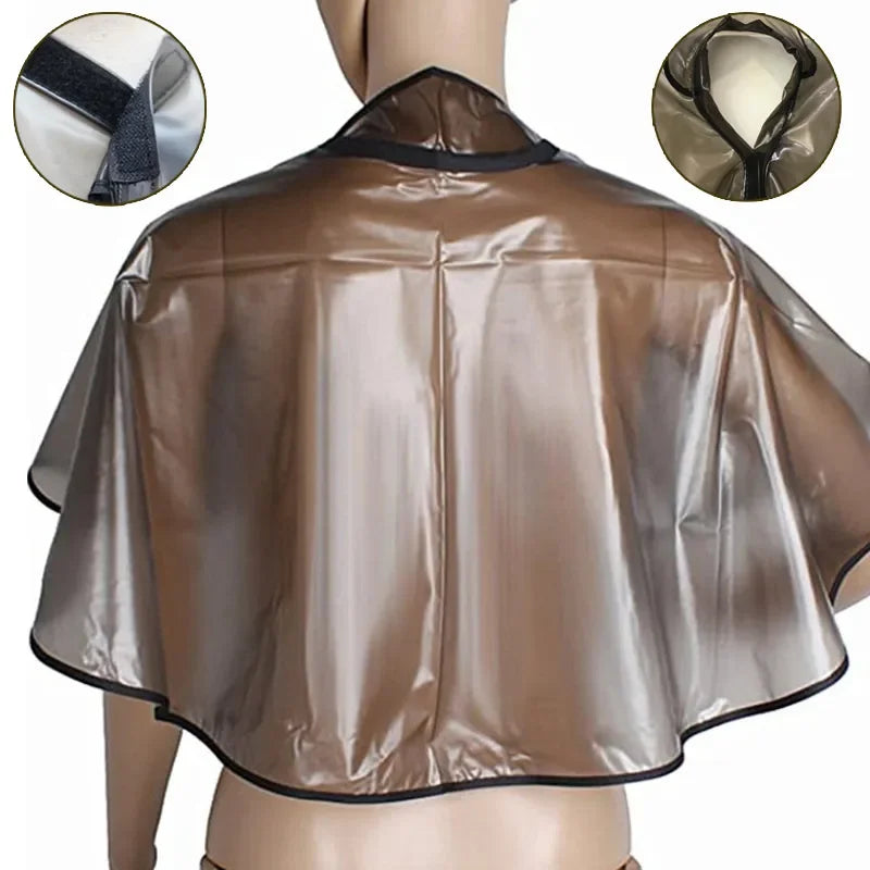 Waterproof Hair Cutting Collar & Colouring Cape - Barber Cloth for Hairdressing, Dyeing, Perm, and Baking Oil