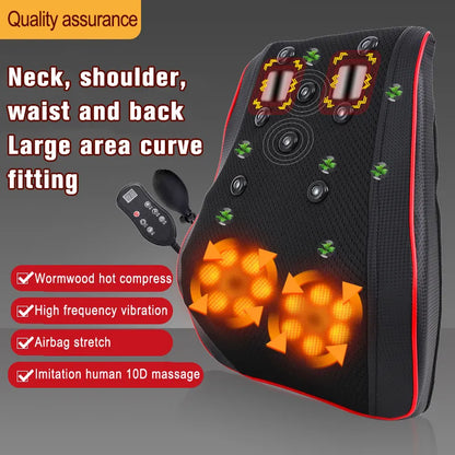 Portable Waist Massage Car Massager - Heating Neck and Body Relaxation for Muscle Relaxation