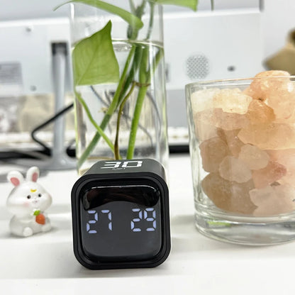 Productivity Cube Timer: Gravity Sensor, Flipping LED Display, 4 Preset Time, Dual Modes Countdown for Cooking, Study - Mini Digital Timer