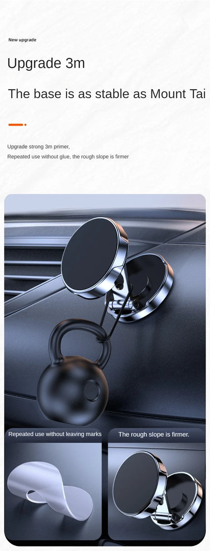 2024 Magnetic Car Phone Holder - Strong Magnet Smartphone Stand for GPS & Cell Support, Compatible with iPhone 14/13/12/X, Xiaomi, Samsung, LG