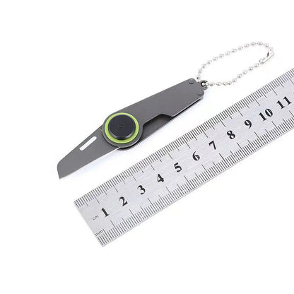 NEW Vintage Mini Utility Knife - Zipper EDC Gadget for Unpacking Boxes, Keychain Pendant Pocket Knife, Outdoor Survival Tool