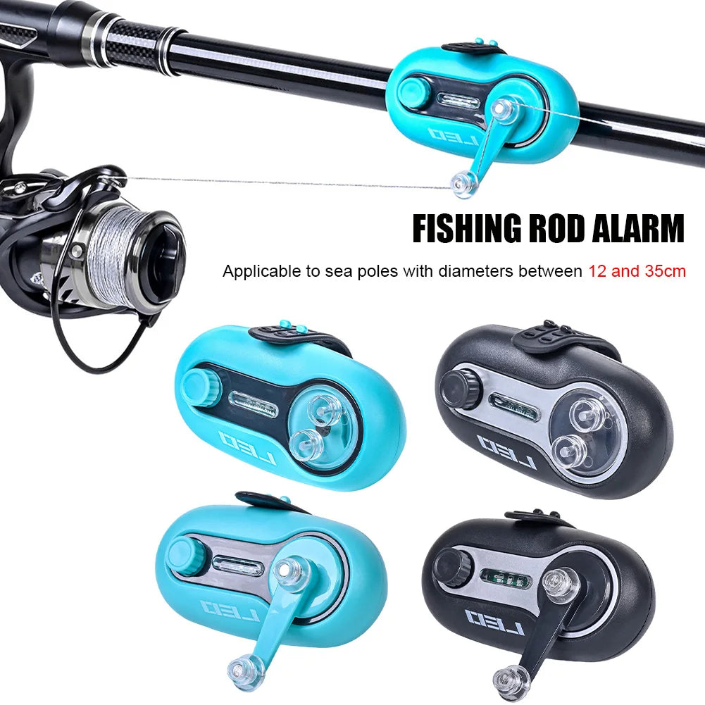 Electronic Carp Fishing Alarm - Bite Bait Indicator with Sound and Light, Sea Rod Alarm Bell Tool, Pole Tip Clip Siren