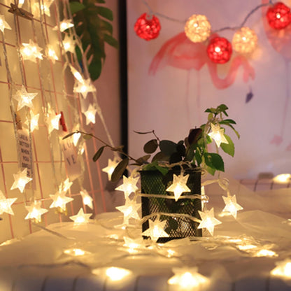 LED Star String Lights – Battery and  USB Powered Fairy Lights for Christmas, Weddings, and Parties – Available in 1.5m, 3m, 6m, 10m