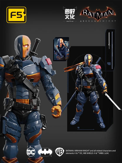 F5 ROUNDD CULTURE Batman: Arkham Knight Deathstroke and Red Hood Anime Figure – Blind Box, Assemble Movable Model Toy for Collection and Gifts