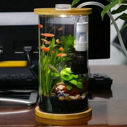 Ultra-Quiet Multi-Layer Aquarium Media Filter: Small Purifier for Fish Tank