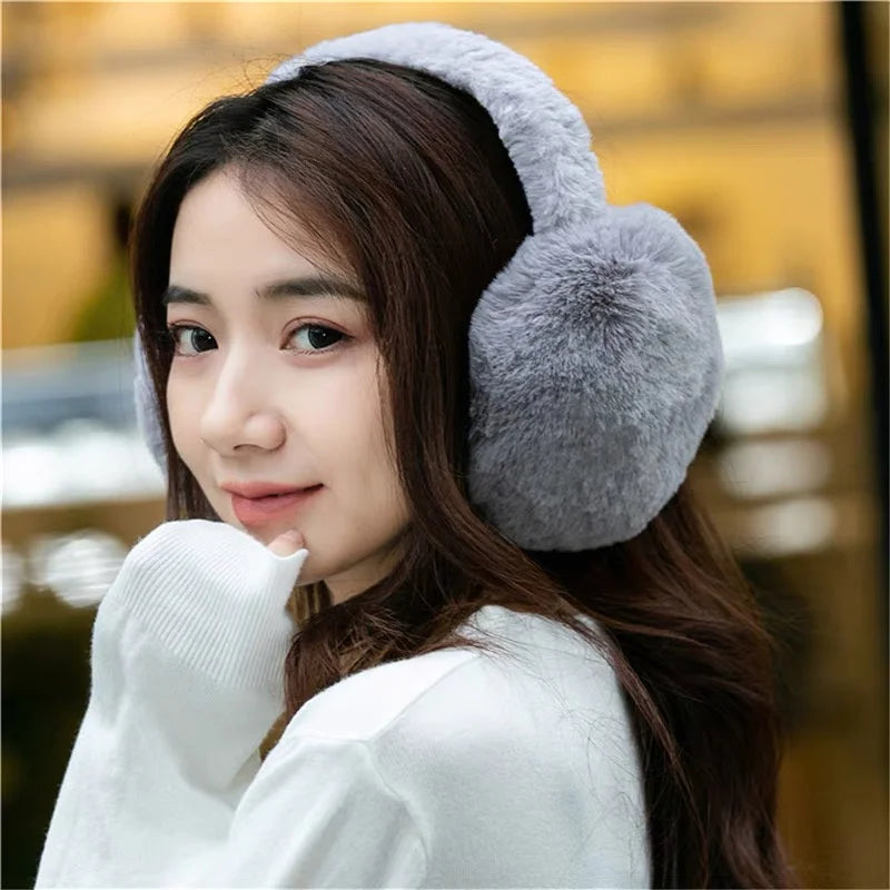 Solid Soft Plush Earmuffs for Winter - Fashion Earflap Protection for Men and Women | Outdoor Warm Ear Covers