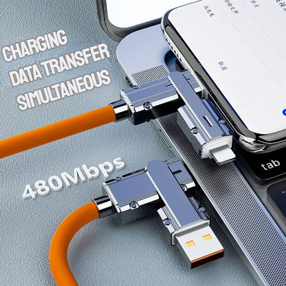 Type C to Type C Cable 2-in-1 - 66W PD Fast Charging USB C to iPhone, Suitable for iPhone, iPad, Huawei, Xiaomi, Samsung, Redmi