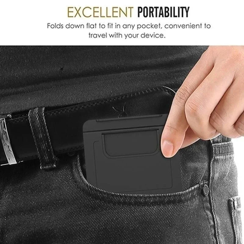 Mini Creative Portable Folding Plastic Phone and Tablet Stand - Universal Holder for iPhone 15, 14, 13, 12, Xiaomi, Samsung