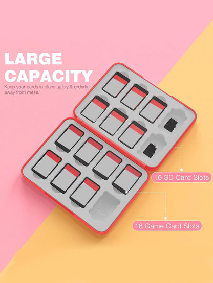 Magnetic Absorption Switch Game Card Reader: 16-in-1 Red Cassette Reader