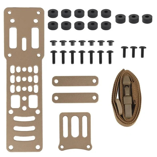 Drop Leg Carry Platform - Metal Modular Adjustable Adapter, Compatible with QLS Airsoft Accessories