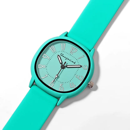 Fashion Women's Quartz Watch - Silicone Strap Wristwatch, Elegant Ladies Clock, Perfect Gift Reloj Mujer