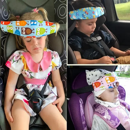 Baby Car Safety Belt - Auto Seat Belts with Sleep Aid Head Support for Kids and  Toddlers - Travel Sleep Aid Fixed Strap