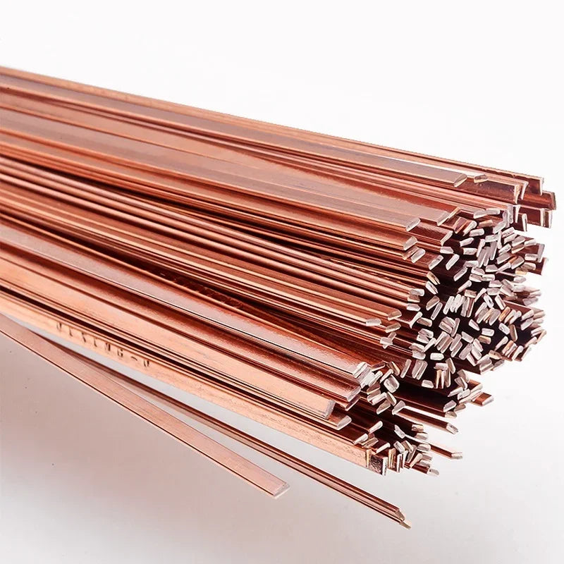 Phosphorus Copper Electrode Welding Rod - Brass Welding Wire Bronze Soldering Rod - 1.0/2.0mm*500mm, No Solder Powder Needed