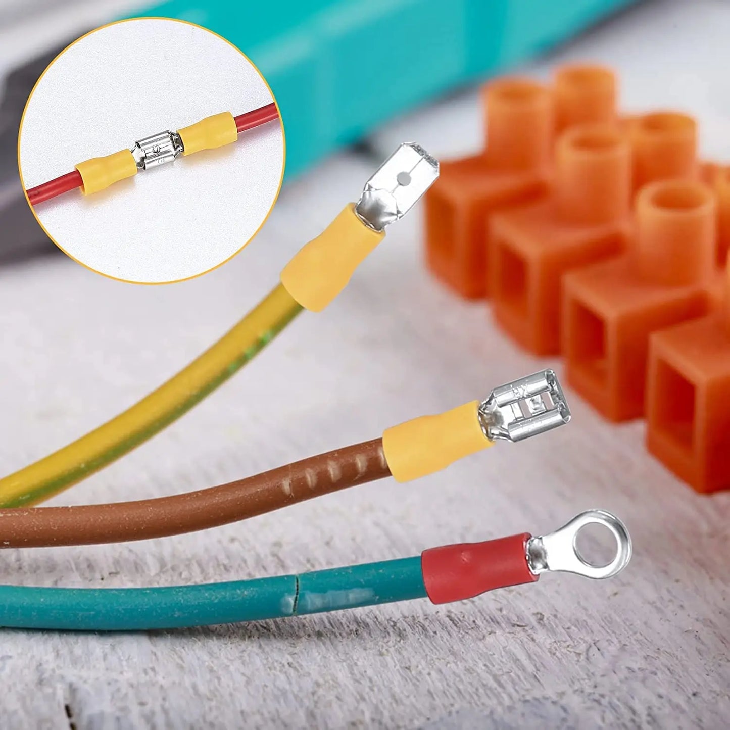 Assorted Electrical Wire Connector Kit: 480/300/280PCS Insulated Cable Crimp Spade Butt Ring Fork Terminals