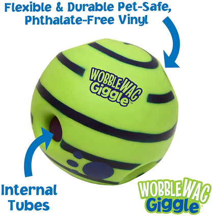 Wobble Wag Giggle Glow Ball: Interactive Dog Toy with Fun Sounds - As Seen On TV, Pets Know Best