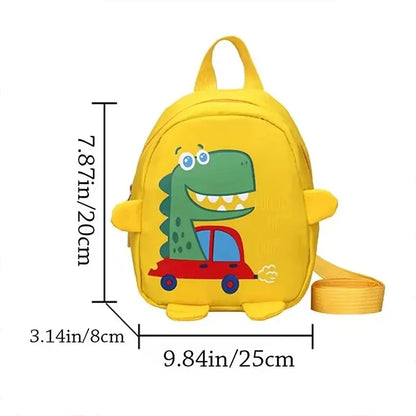 Cute Cartoon Dinosaur School Backpack for Kids | Anti-Lost Toddler Rucksack | Kindergarten Schoolbag