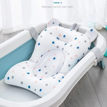 Convenient Baby Bathing Solution: Portable Adjustable Bathtub Pad - Newborn Support Seat Mat with Foldable Design for Comfortable Bathing Experience - Floating Water Pad