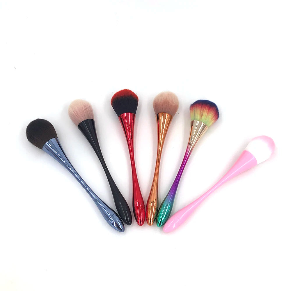 Rose Gold Powder Blush Brush - Professional Large Cosmetic Face Contouring Makeup Tool