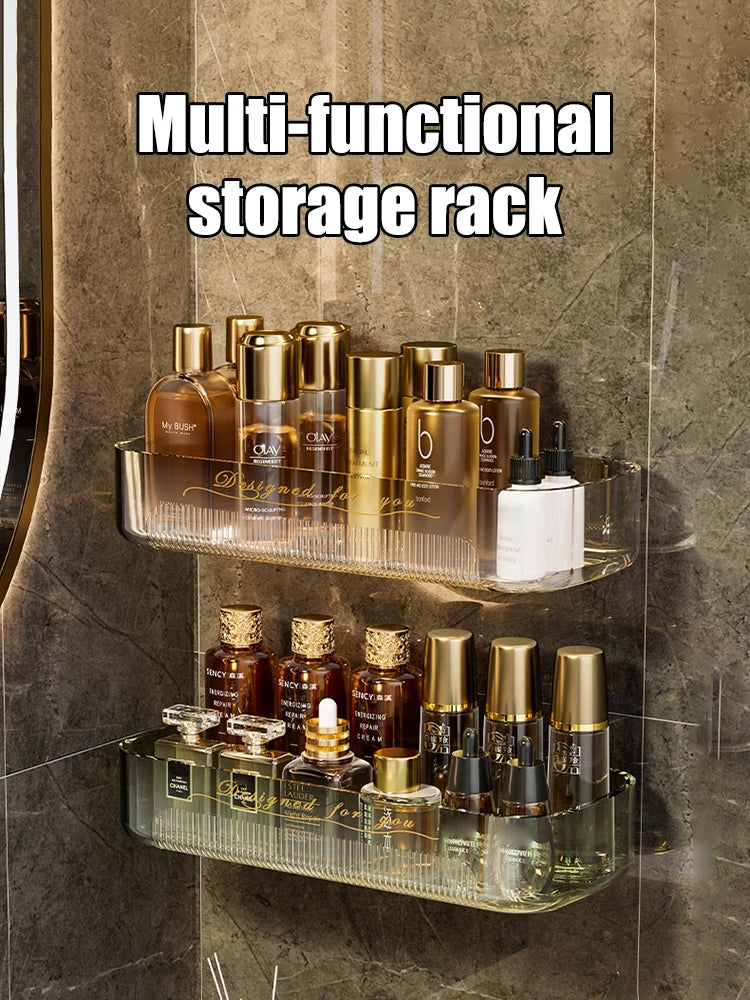 Light Luxury Acrylic Storage Rack - Toilet Washstand and Cosmetic Storage Box for Bathroom Organization