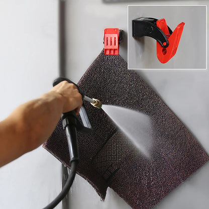 Car Floor Mat Cleaning Hook: Multifunctional Clamp Tool for Carpet Wash - Auto Carpet Wash Clamp Accessory