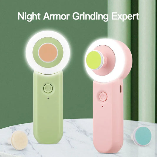 Rechargeable Luminous Newborn Electric Nail Clipper Set: Baby Anti-Clamping Scissors & Nail Grinder