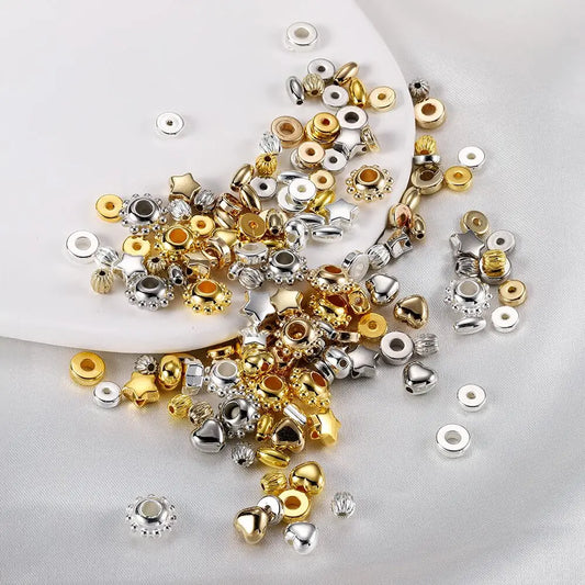 Irregular Loose Spacer Bead - 100/200Pcs CCB Bead Charm for DIY Necklace Bracelet - Jewelry Making Supplies & Accessories