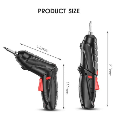 16pcs Cordless Electric Screwdriver - Rechargeable Lithium Battery Mini Drill, 3.6V Power Tools Set for Household Maintenance Repair