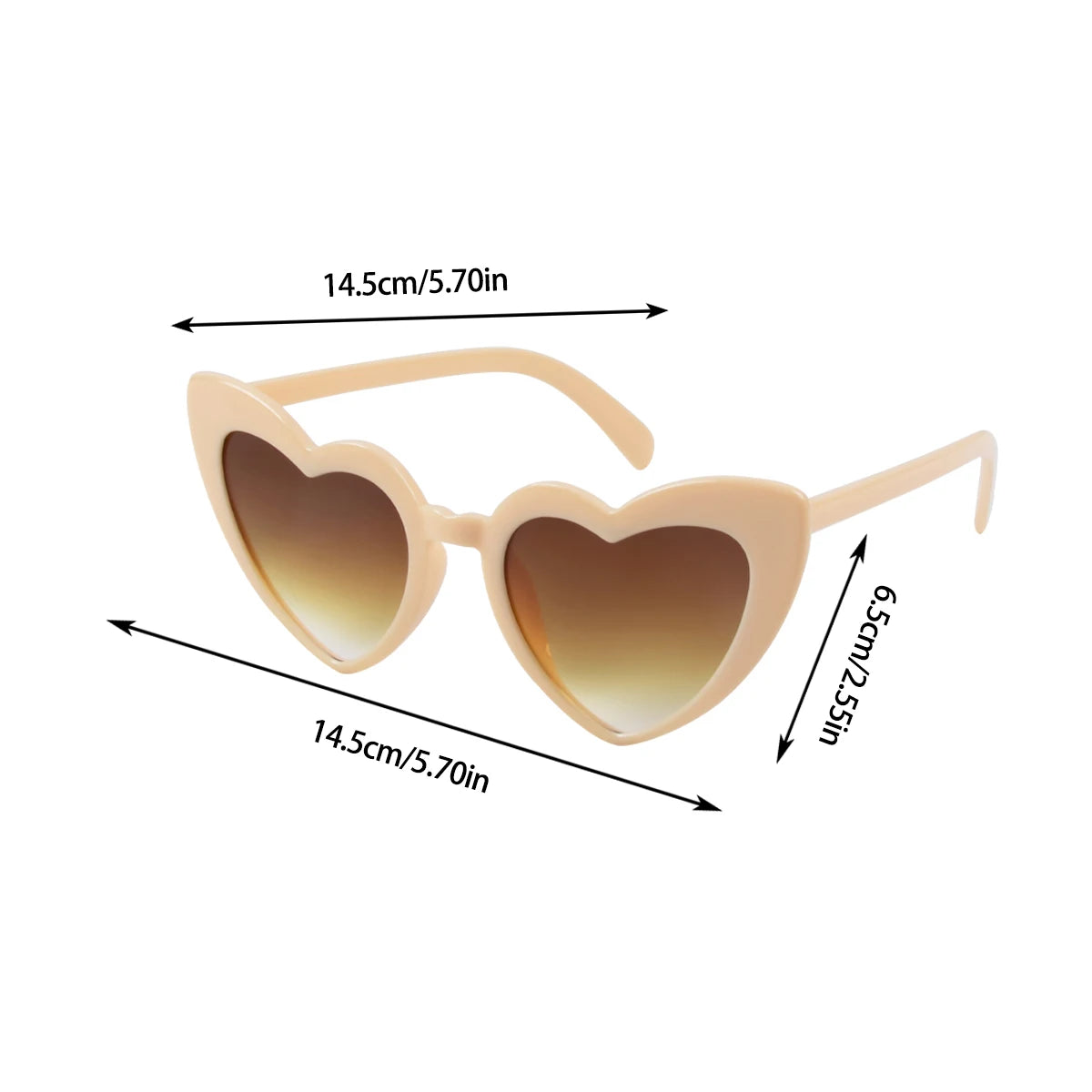 Retro Heart-Shaped Sunglasses for Women: Cat Eye Style - Wedding & Party Accessories for Decoration, Shopping, Travel